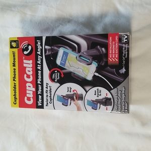 Cup holder phone mount